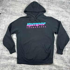 Vtg Kemper Snowboards Made In USA Men's M Hoodie Y2K Snowboarding Sweatshirt